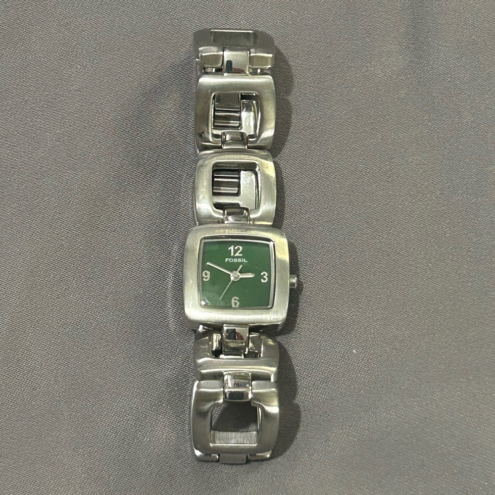 Fossil Watch with green face